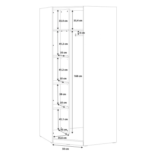 Szafa 100 cm Dąb Sonoma
